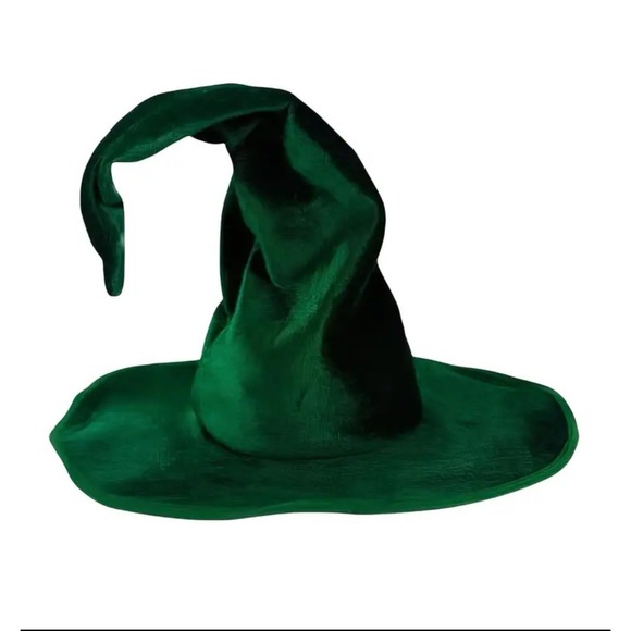 Velvet Ruched Witch Hat - Costume Accessory